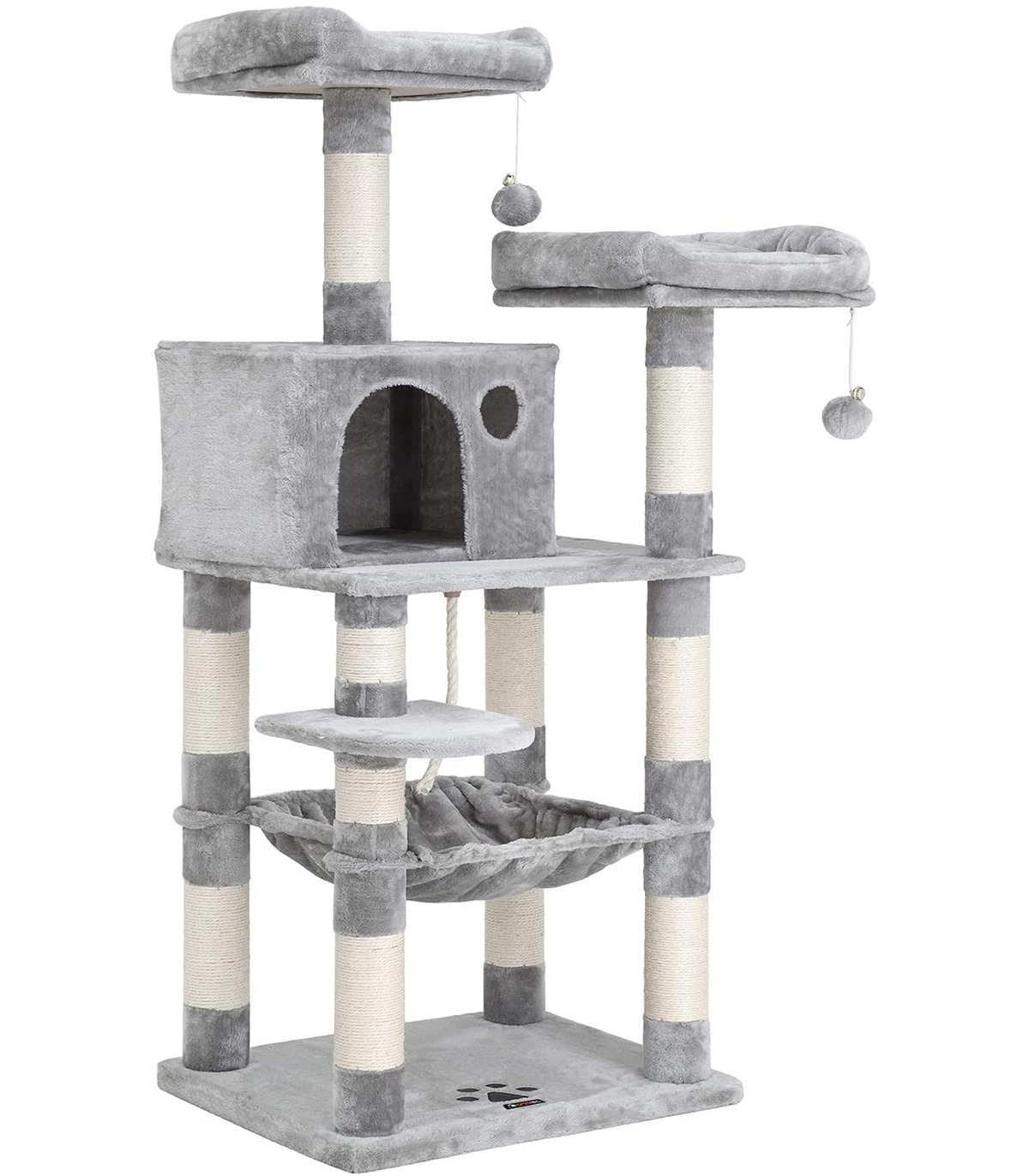 Ansamblu de joaca pentru pisici, Gri, XL, 143 cm