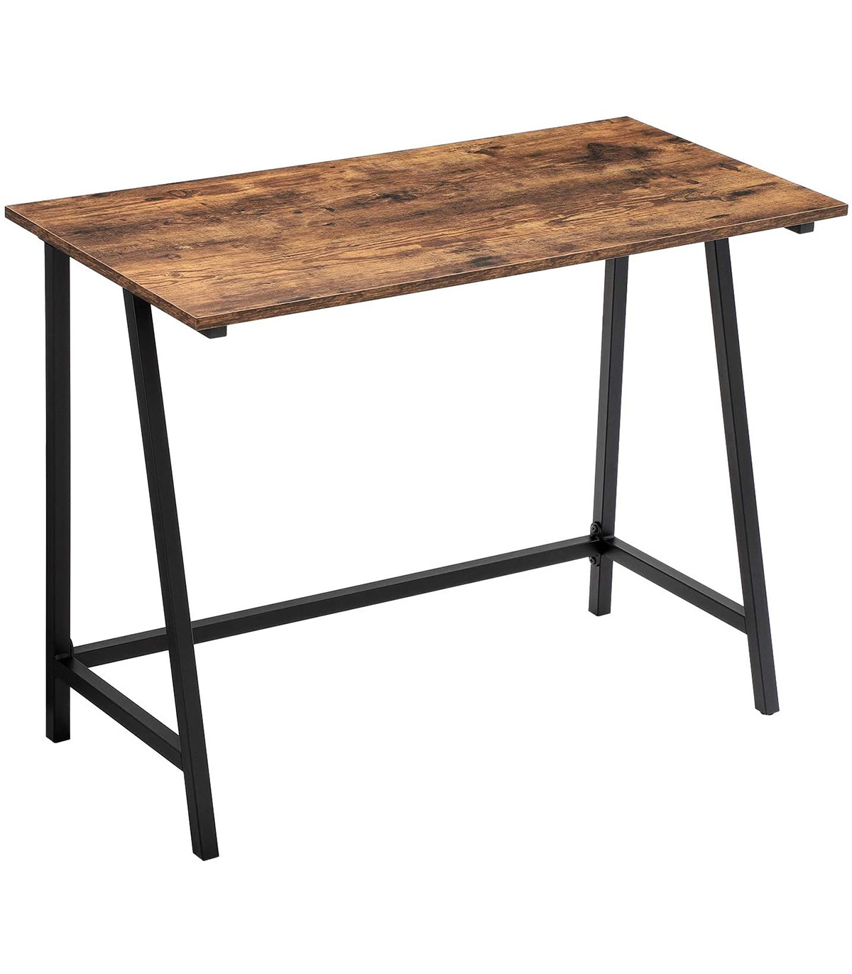 Birou computer, Design industrial, Maro vintage/Negru, 100 x 50 x 75 cm