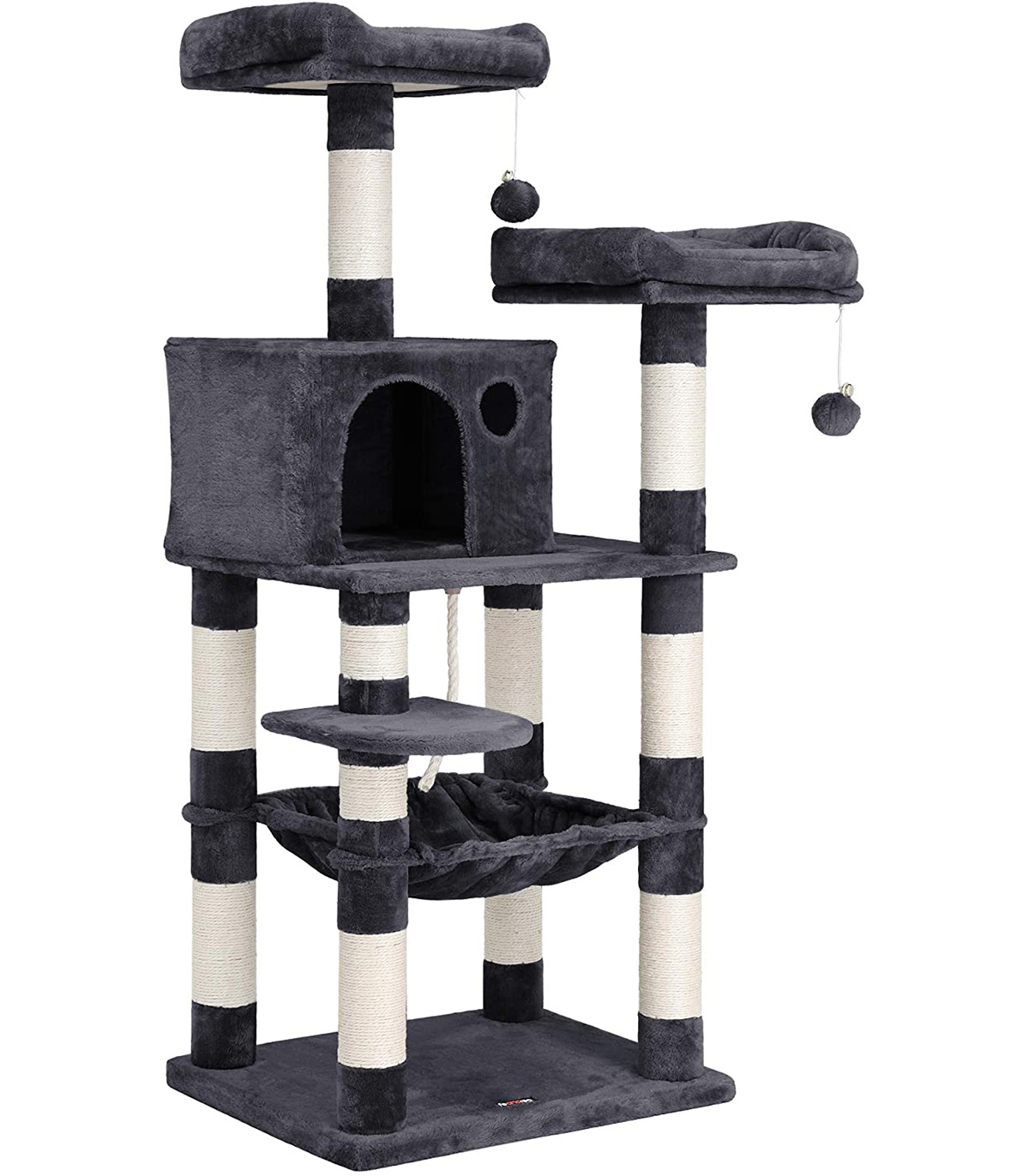 Arbore de pisica cu 2 platforme, Gri