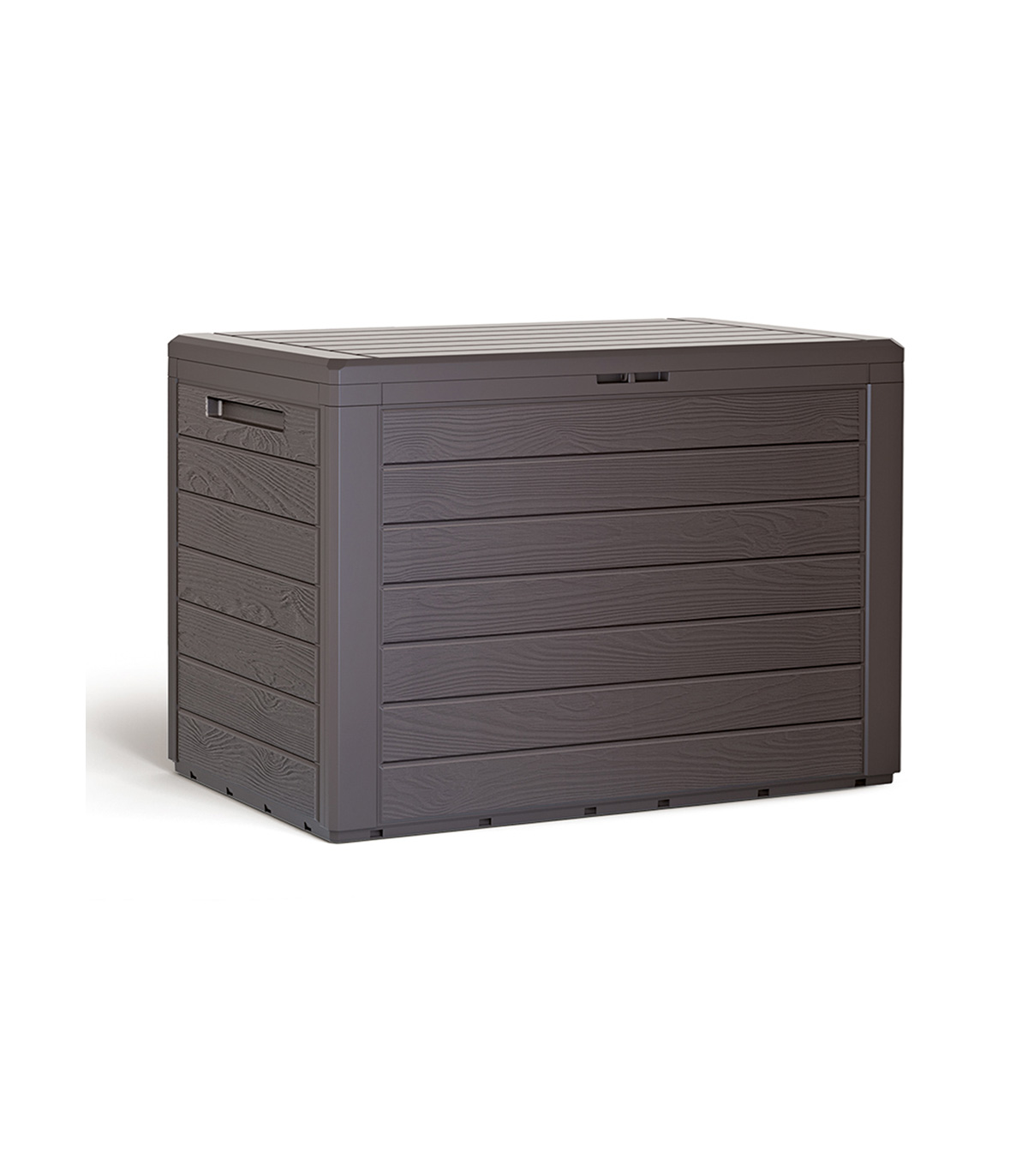 Banca/cutie cu spatiu depozitare  190 L Woody, Maro, 78 x 43.8 x 55 cm