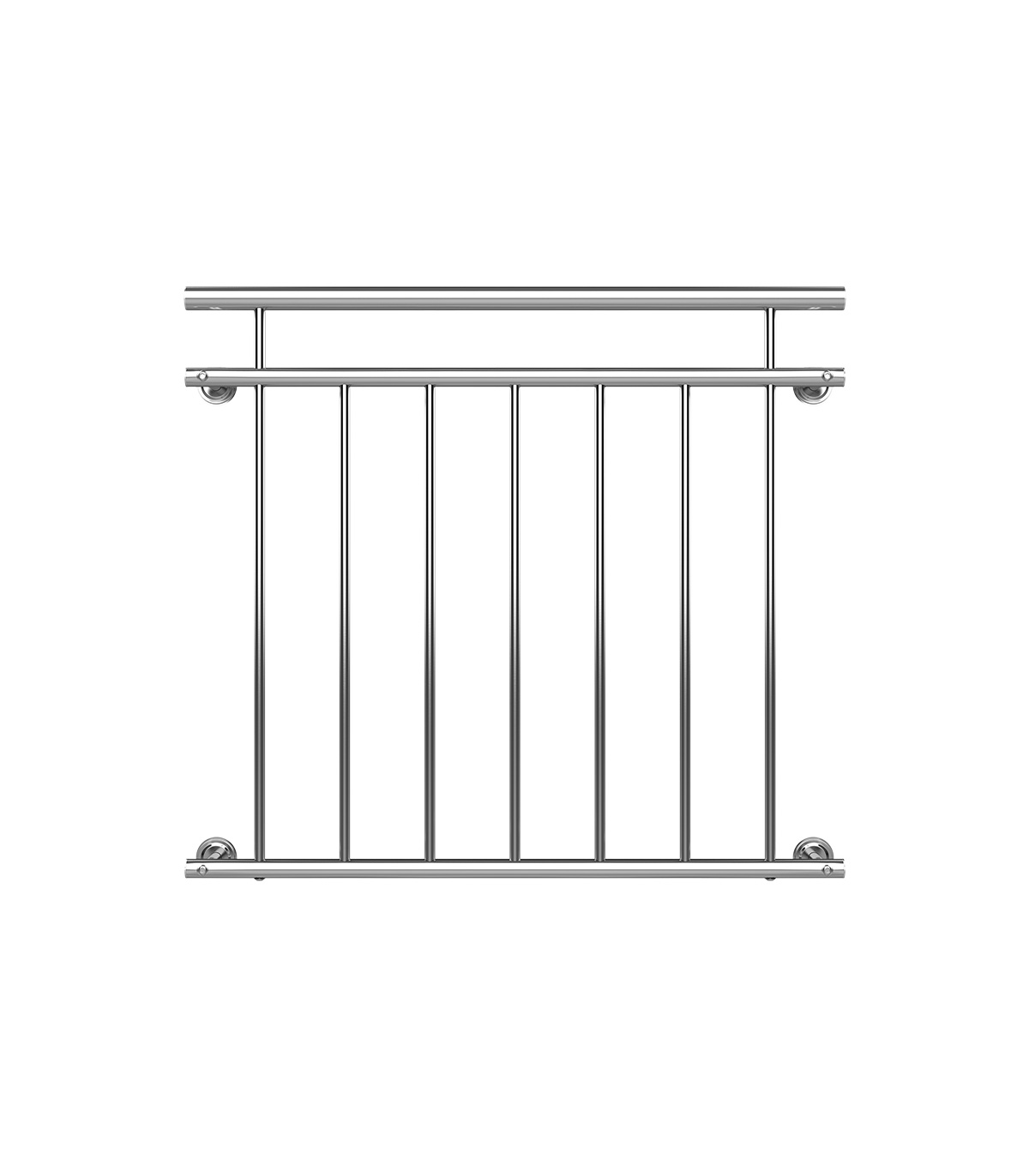 Balustrada balcon/terasa franceza, Inox, 90 x 100 cm