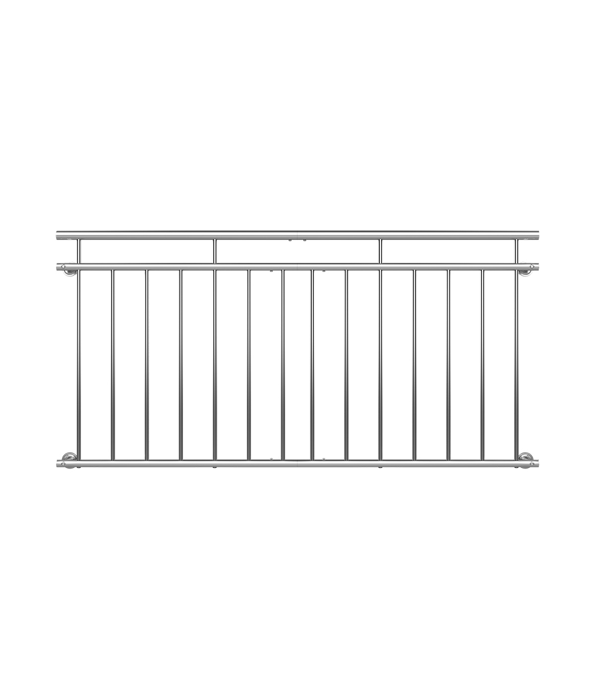 Balustrada balcon/terasa franceza, Inox, 90 x 184 cm