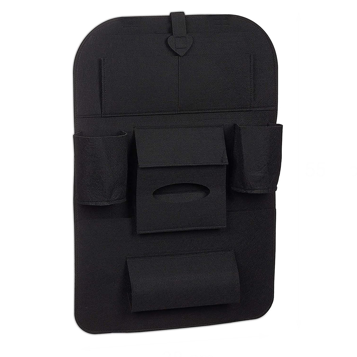Organizator auto pentru scaunul din spate, Negru, 38 x 55.5 cm