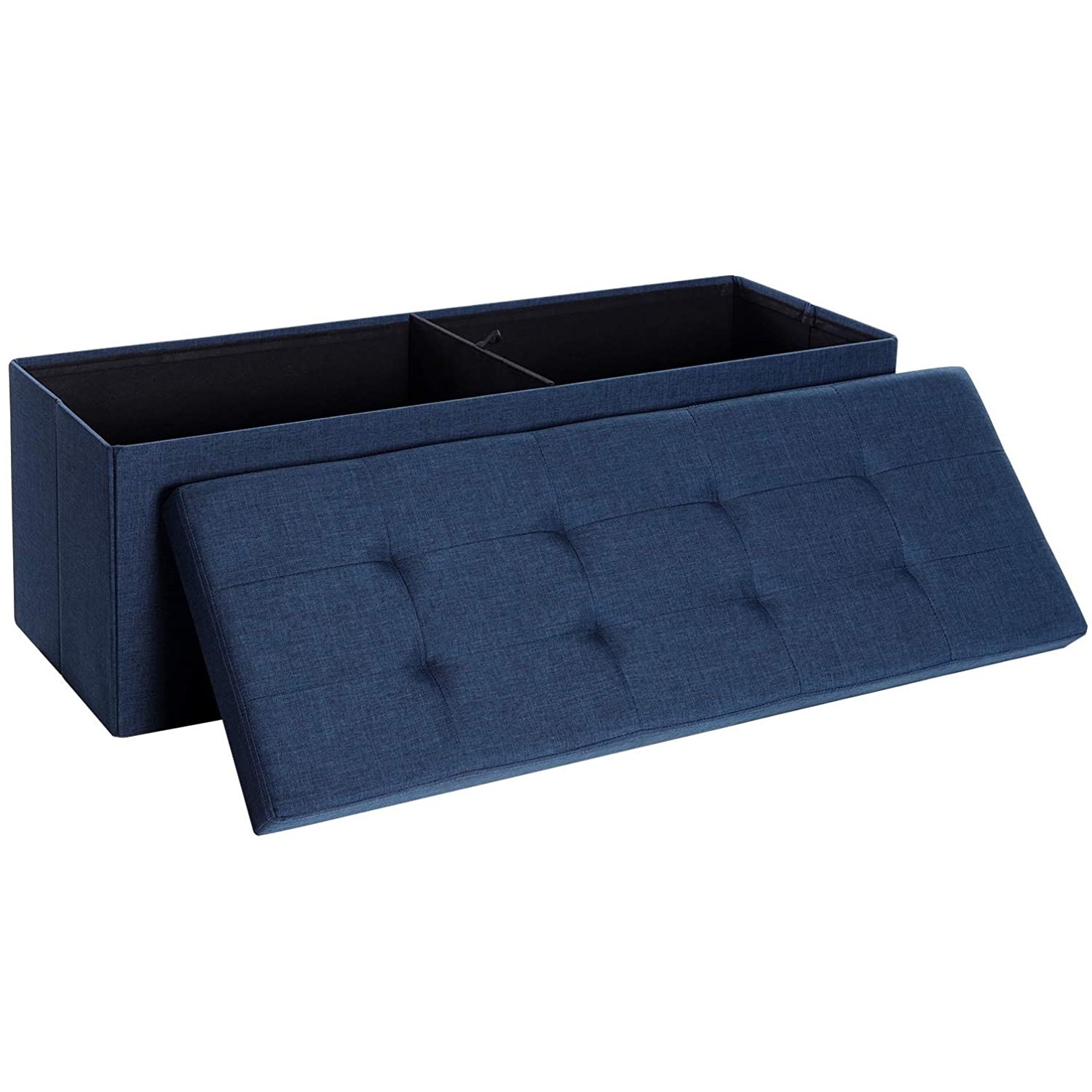 Banca cu spatiu depozitare 120 L, Pliabil, Albastru Navy