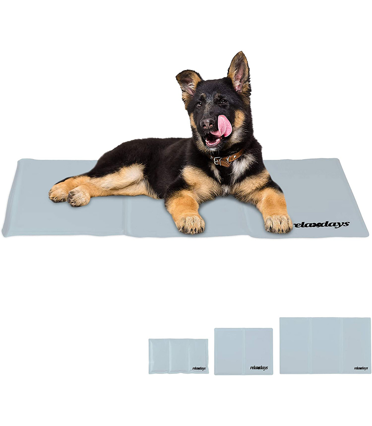 Covor de racorire pentru caini si pisici, Poliester, Gri, 50 x 90 cm