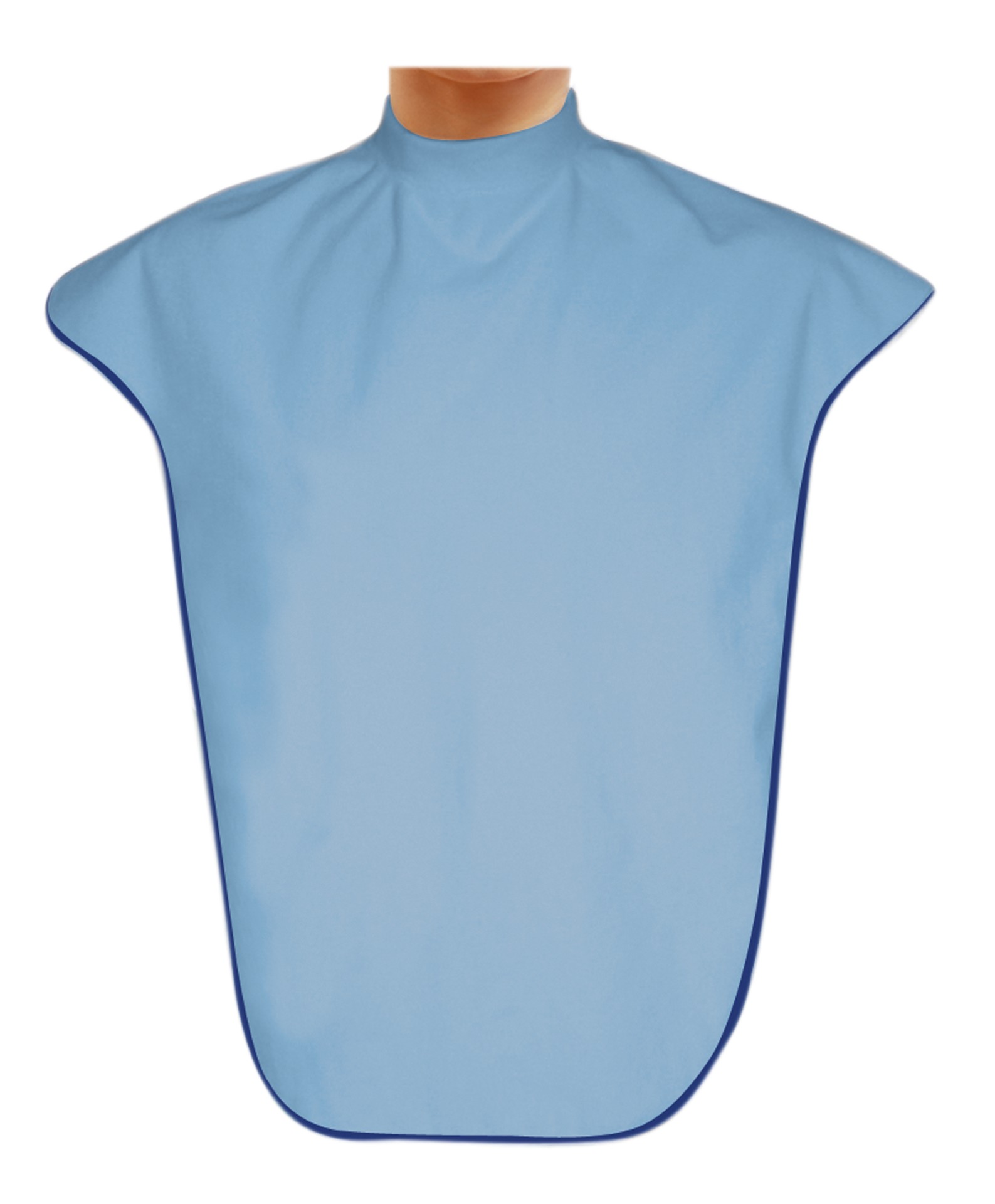 Baveta pentru adulti, Suprima, Bumbac 80%, Bleu, 87 x 47 cm