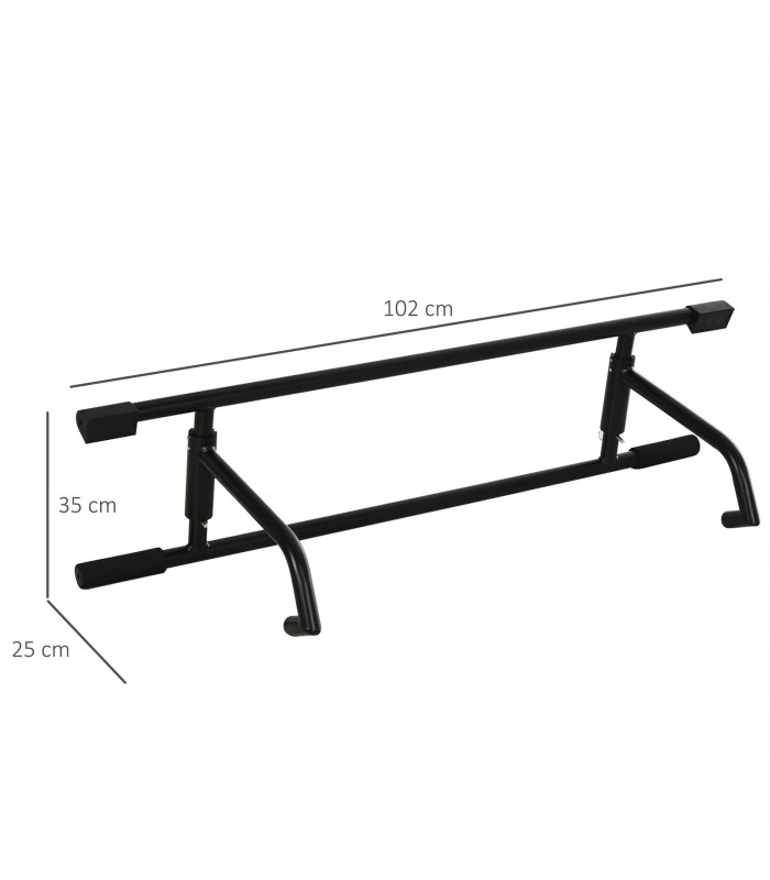 Bara tractiune pentru ramele usilor, Otel, Negru