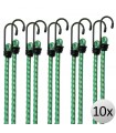Set 10x Coarda elastica pentru prindere/legare/fixare, 61 cm x Ø 8 mm