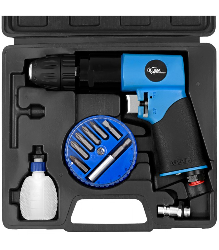 Set Masina de gaurit si insurubat (bormasina) pentru metal/plastic/lemn cu 20 accesorii, 6 bari, Valiza profesionala