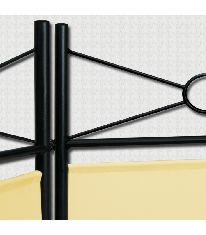 Paravan despartitor de camera, Crem, 180 x 163 cm