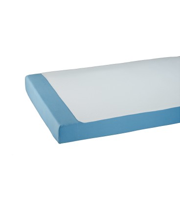 Aleza protectie saltea Suprima Molton cu membrana poliuretan si margini laterale, Impermeabil,  Alb, 90 x 150 cm