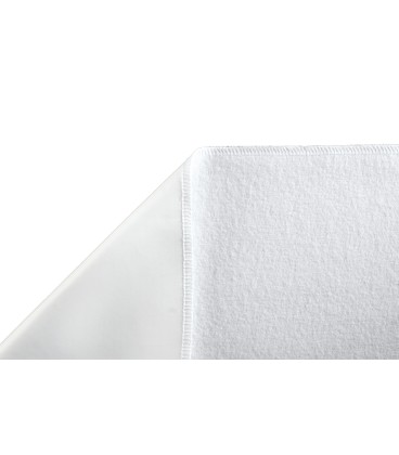Aleza protectie saltea Suprima Molton cu membrana poliuretan si margini laterale, Impermeabil,  Alb, 90 x 150 cm