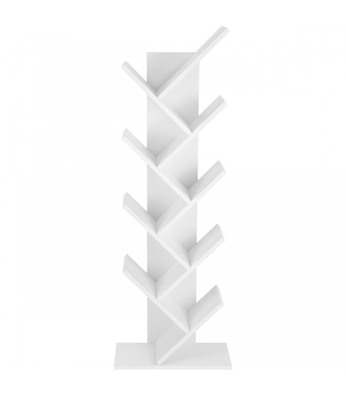 Raft de carti forma de copac, Alb