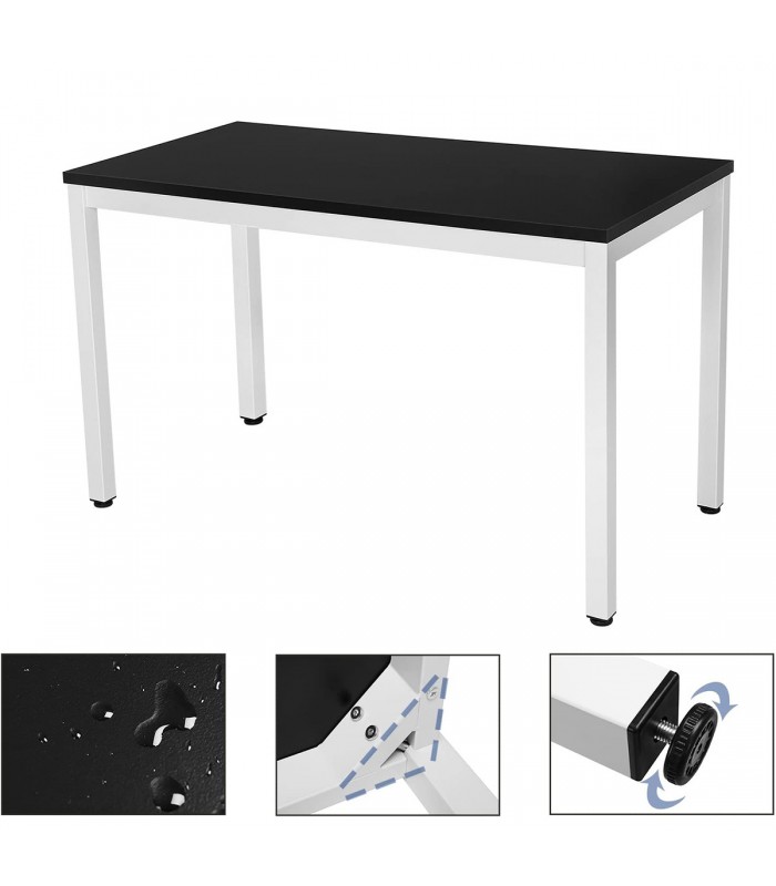 Birou modern, Negru/Alb