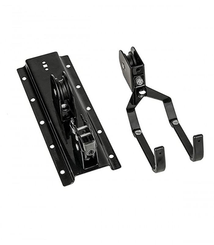 Suport bicicleta pentru tavan cu scripete, Max. 20 kg, Negru