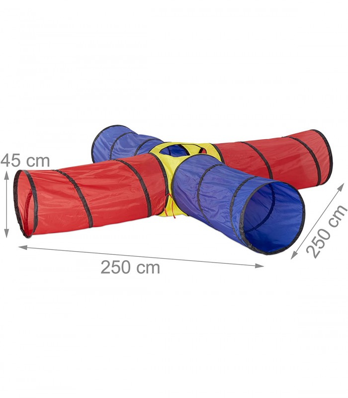 Tunel de joaca pentru copii XXL, Multicolor