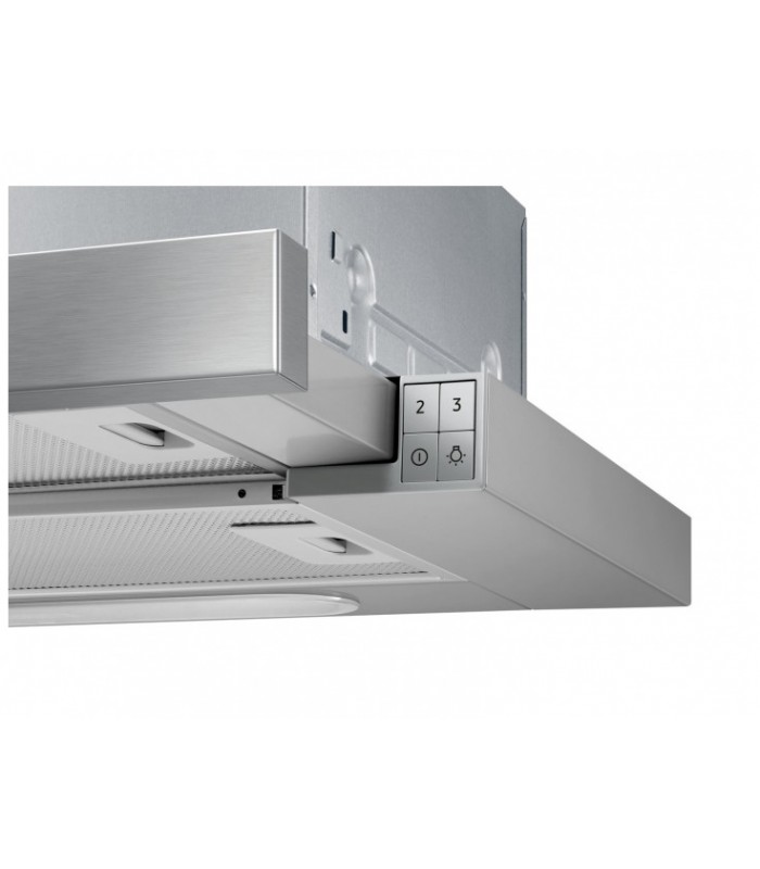 Hota incorporabila telescopica Samsung NK24M1030IS/UR, Putere de absorbtie 392 m3/h, 1 motor, 60 cm, LED, Inox