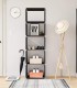 Raft de depozitare cu 5 niveluri pentru living/dormitor/dressing, Negru