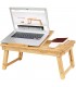 Masuta pentru laptop reglabila pe inaltime, Bambus, Natur