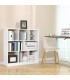 Biblioteca pentru living/birou, Alb, 97.5 x 30 x 100
