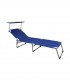Sezlong cu baldachin Hawaii, Aluminiu, Albastru