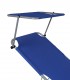 Sezlong cu baldachin Hawaii, Aluminiu, Albastru