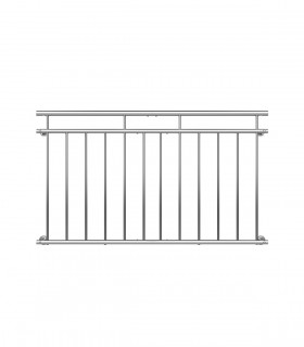 Balustrada balcon/terasa franceza, Inox, 90 x 156 cm