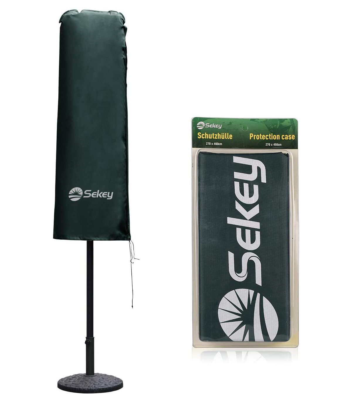 Husa umbrela, Poliester, Verde, 160 x 40/60 cm familio.ro imagine noua 2022