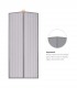 Perdea magnetica usa, Gri, 220 x 100 cm
