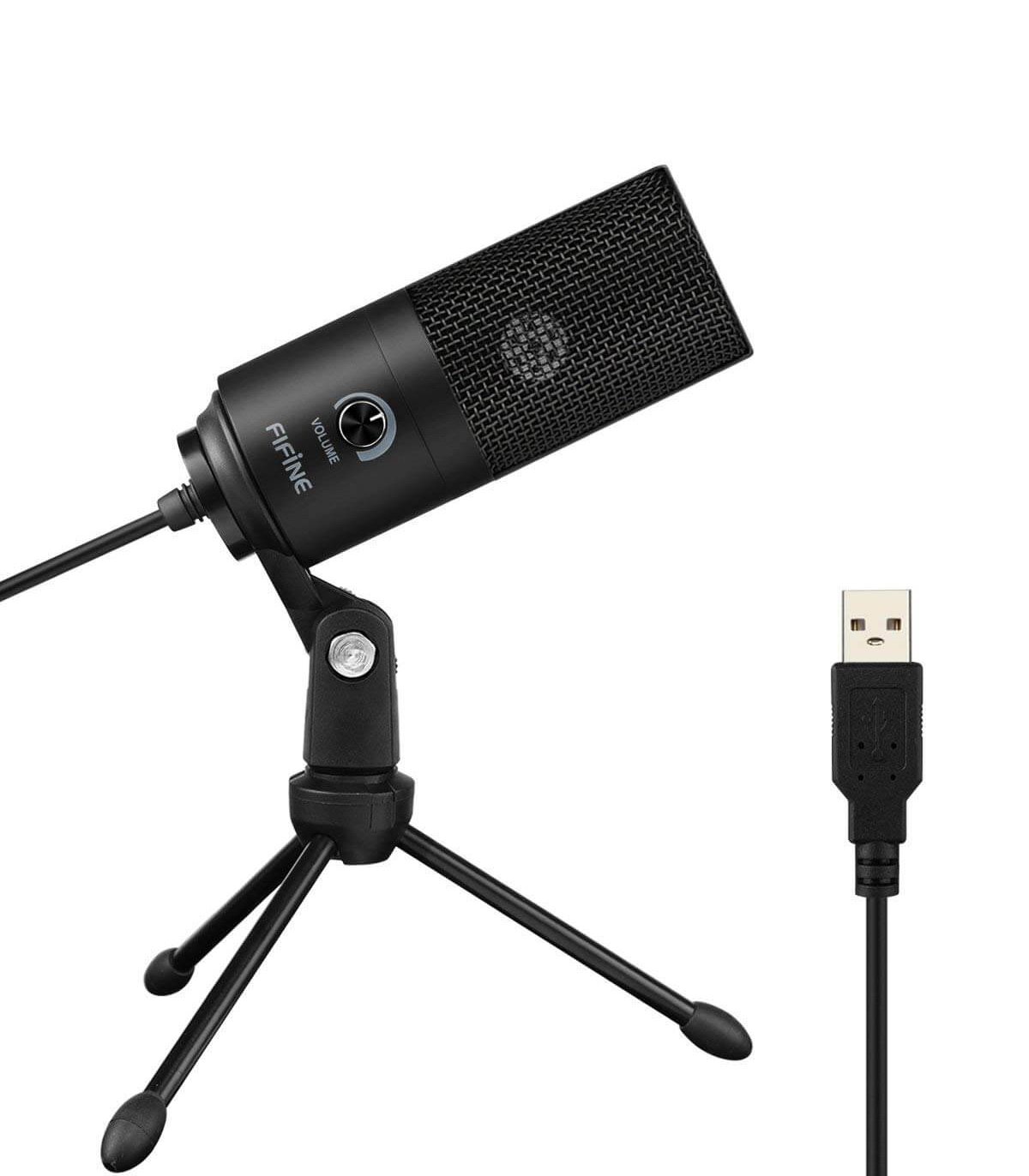 Microfon FIFINE USB, Microfon laptop PC, Microfon condensator + suport audio-video pret redus imagine 2022
