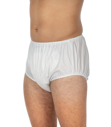 Chilot clasic incontinenta nivel 5, Unisex,  PVC, Alb, Mar 50
