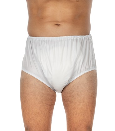 Chilot clasic incontinenta nivel 5, Unisex,  PVC, Alb, Mar 50