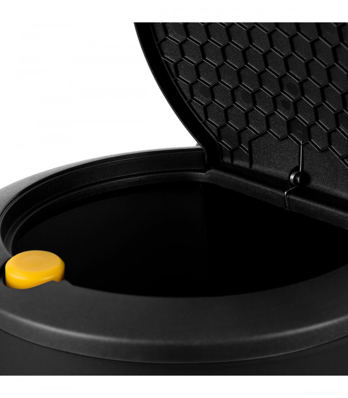 Cos gunoi dublu, Plastic, Negru, 2 x 25 L