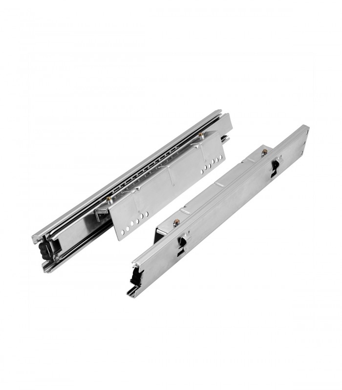 Sertar pentru dulap de bucatarie, Telescopic, Argintiu, 50 cm