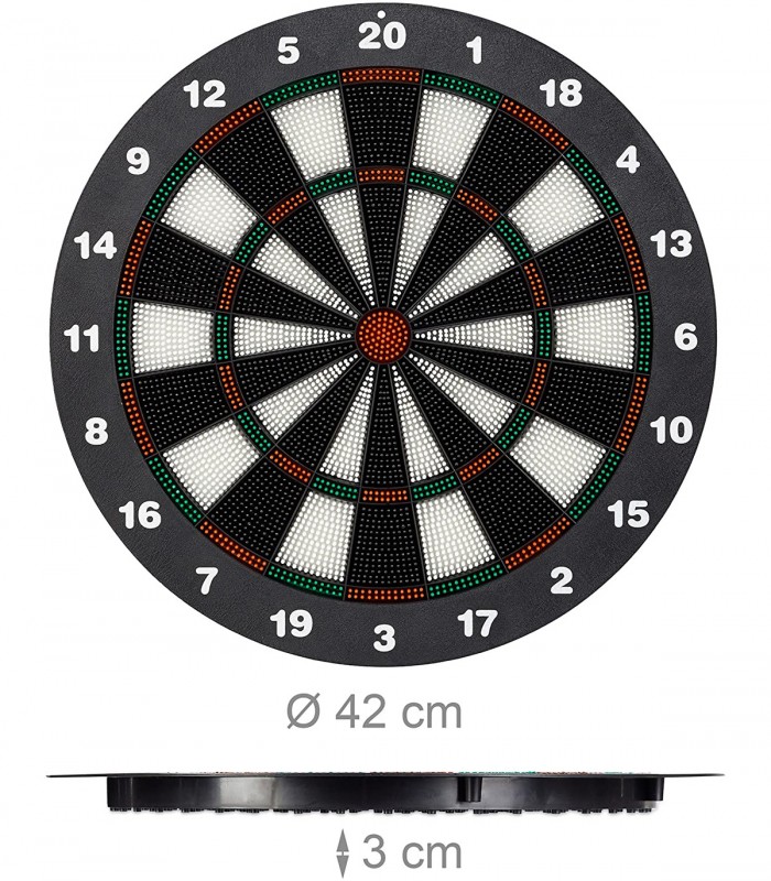 Joc darts Soft pentru copii/adulti, 6 sageti plastic, Ø 42 cm