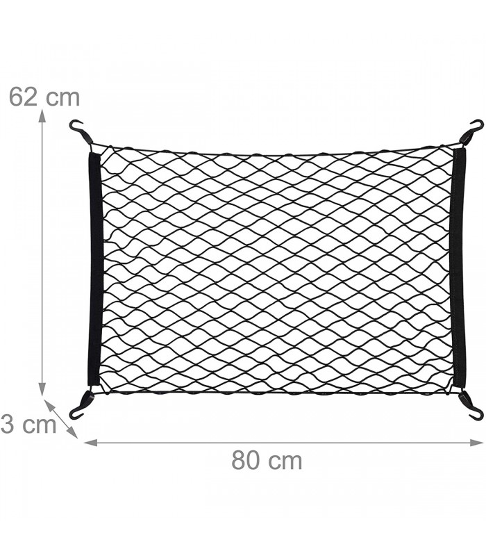 Plasa portbagaj universala pentru securizarea incarcaturii, Elastica