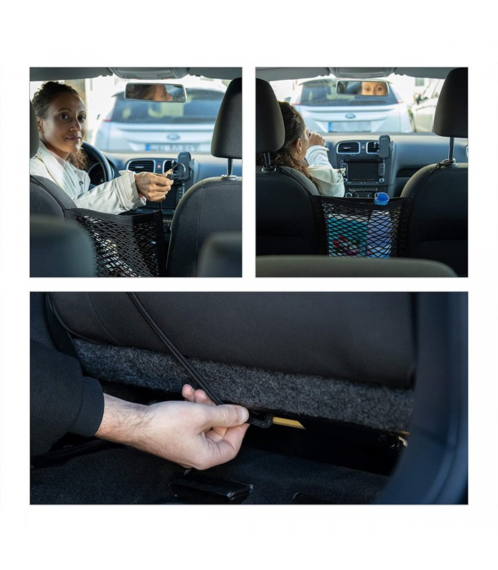 Organizator auto cu plasa elastica, Pentru depozitare si securitate