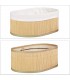 Set 3 x Cosuri de depozitare, Oval, Bambus