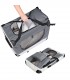 Geanta transport caini, Pliabila, Gri, M, 60 x 42 x 42 cm