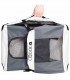 Geanta transport caini, Pliabila, Gri, M, 60 x 42 x 42 cm