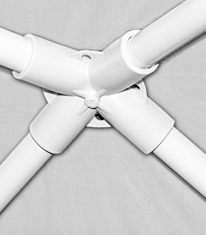 Pavilion gradina cu protectie UV 50+, Alb, 3 x 3 m