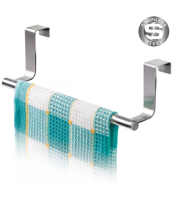 Suport de usa pentru prosop Tatkraft Horizon, Argintiu, 23 x 6 x 7.2 cm