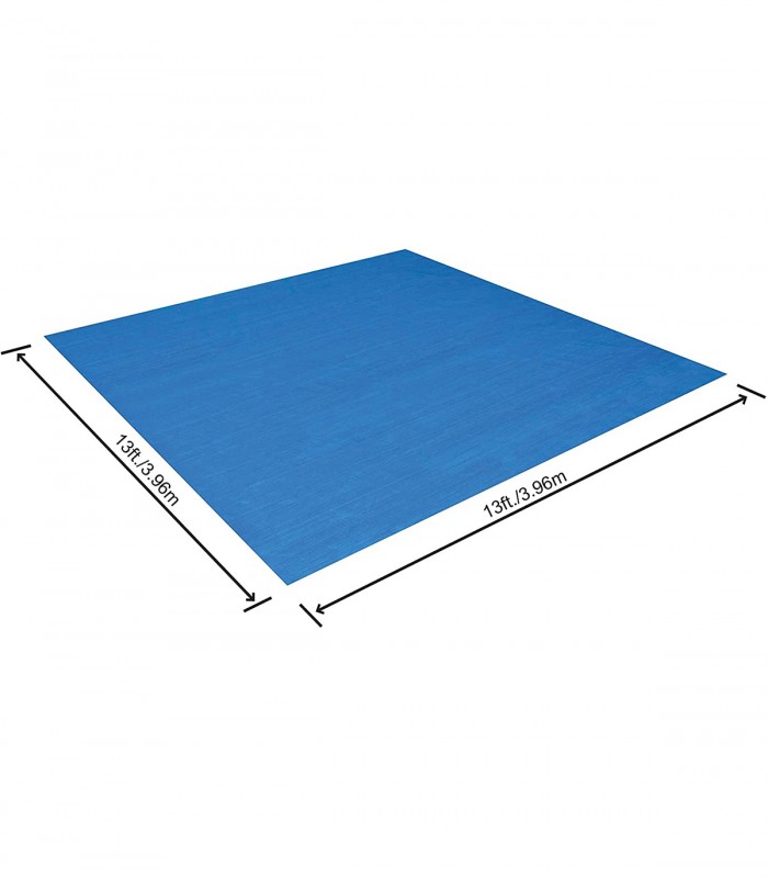 Covor protectie pentru piscina Bestway, Polietilena, Albastru, 396 x 396 cm