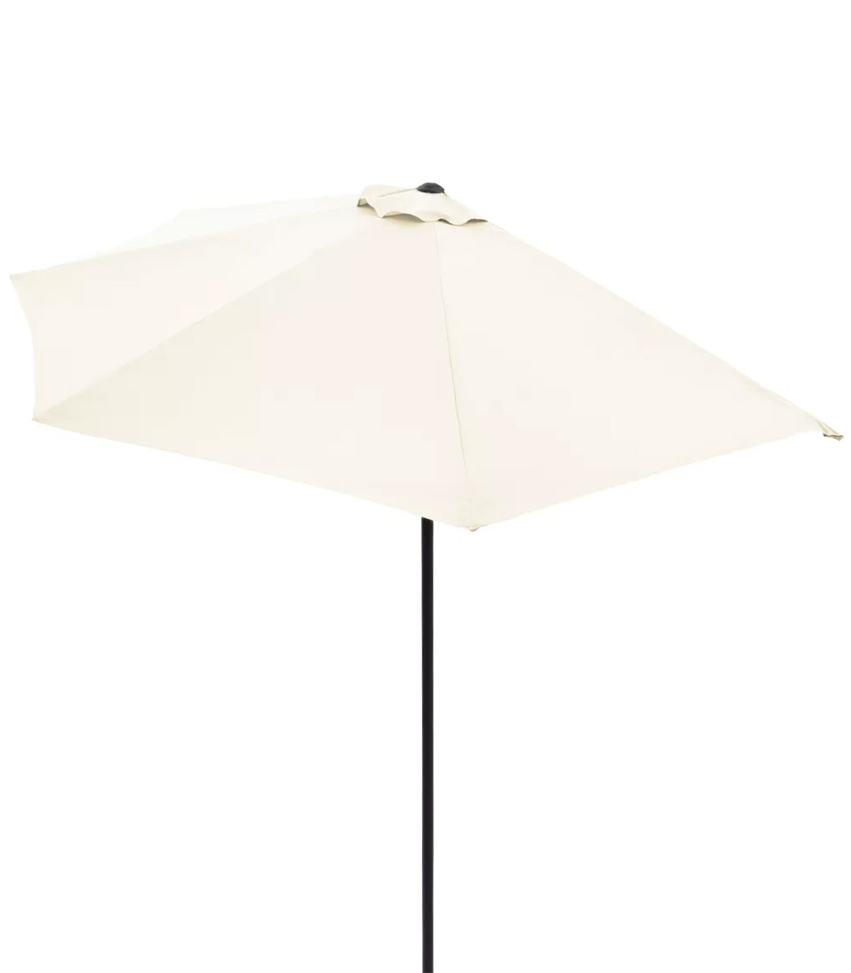 Umbrela soare terasa, Semicirculara, Crem, Protectie UV 50+ 50+