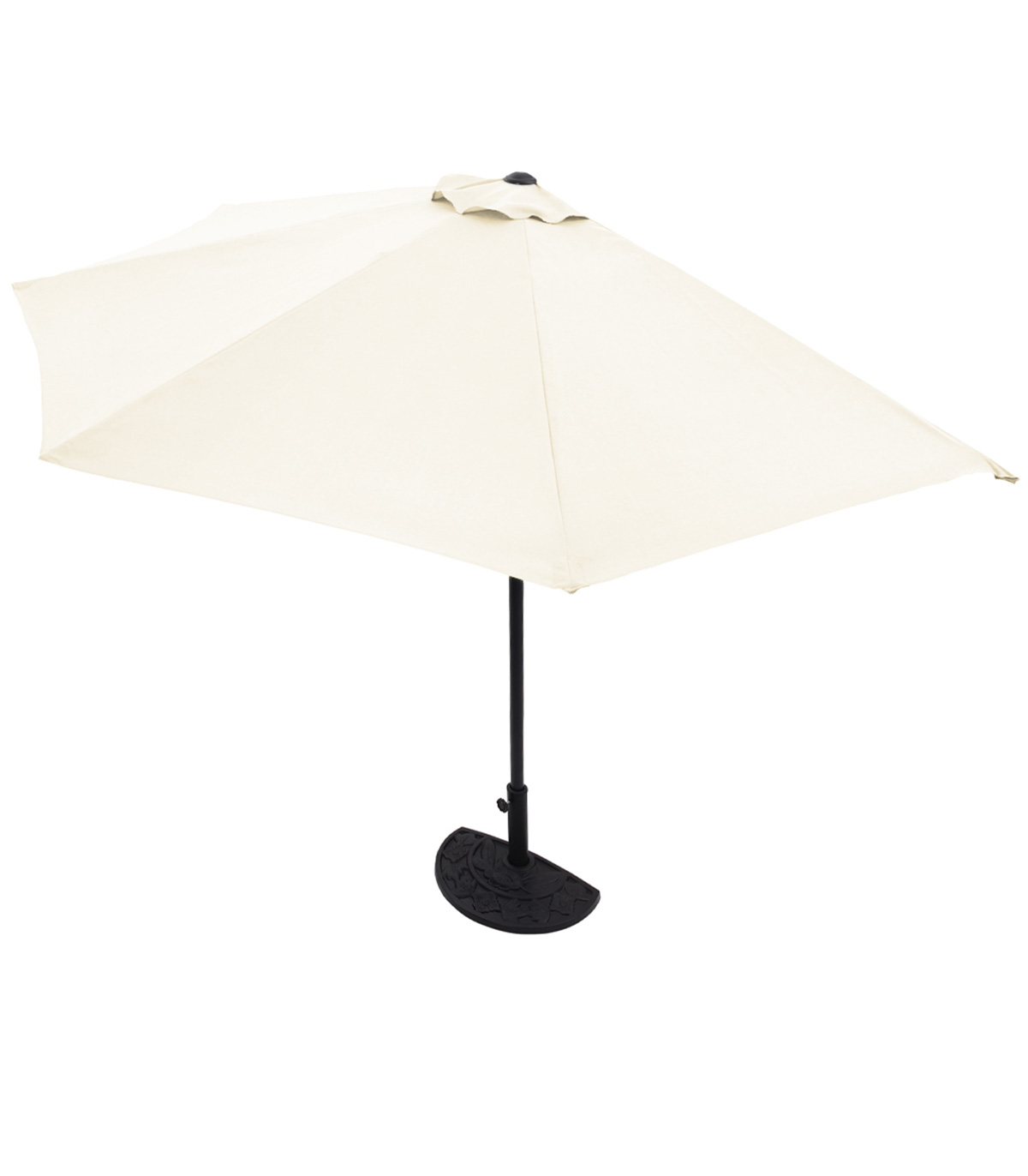 Umbrela soare terasa, Semicirculara, Crem, Protectie UV 50+ familio.ro imagine noua 2022 5