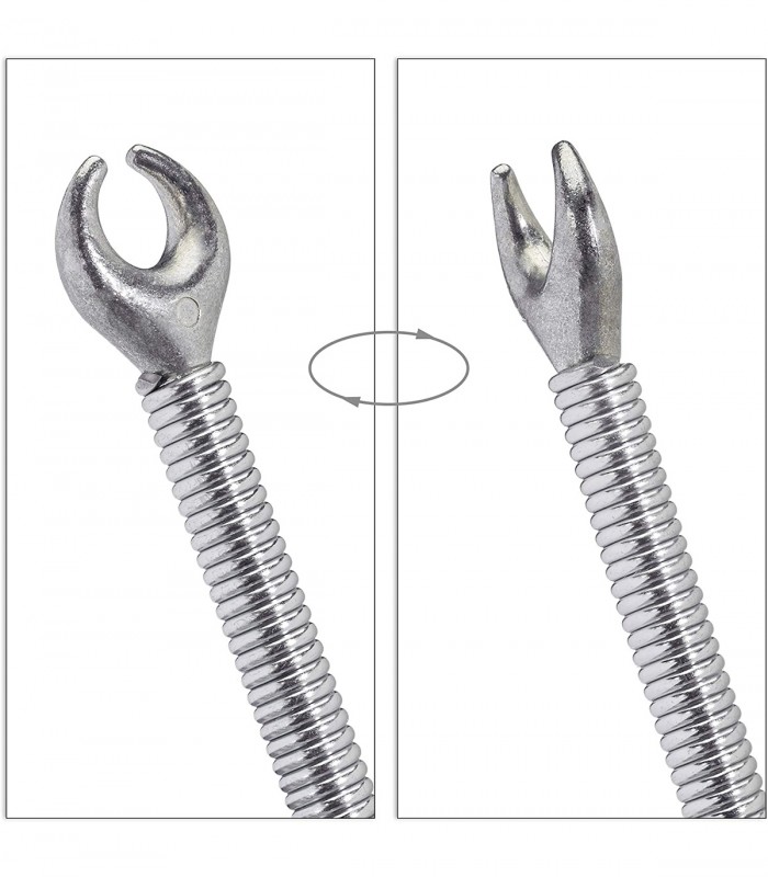 Sarpe de desfundat tevi, chiuveta, toaleta, dus, Otel, Argintiu, 9 mm x 10 m