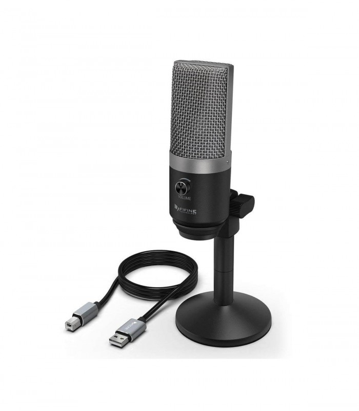 Microfon FIFINE PC USB pentru computer, Microfon condensator optimizat pentru inregistrare si streaming
