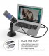 Microfon FIFINE PC USB pentru computer, Microfon condensator optimizat pentru inregistrare si streaming