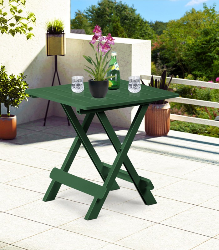 Masa de gradina plianta/de camping Adige, Verde, 45 x 43 x 50 cm