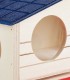 Casuta pentru hamster, Lemn, 16.5 x 17 x 15 cm
